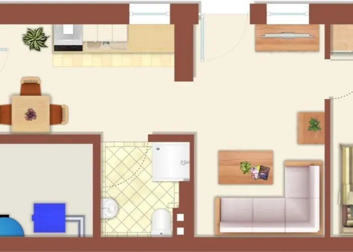 Strandhaus, Strandhafer, 100 M Zum Apartment Rostock